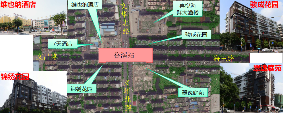 叠滘站西区主体封顶,叠滘站周边建筑关系图.png 叠滘站西区主体封顶,叠滘站周边建筑关系图.png