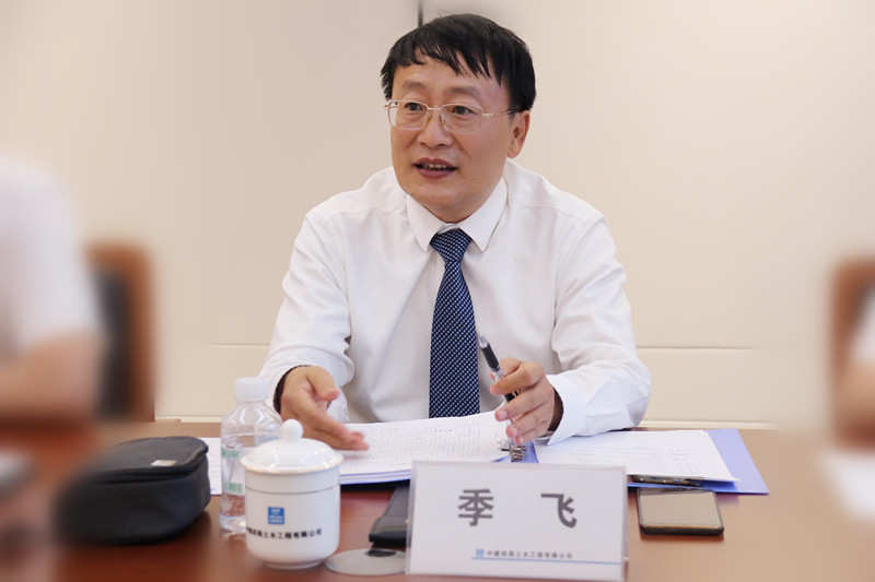 中建丝路国际部总经理季飞一行到访土木公司